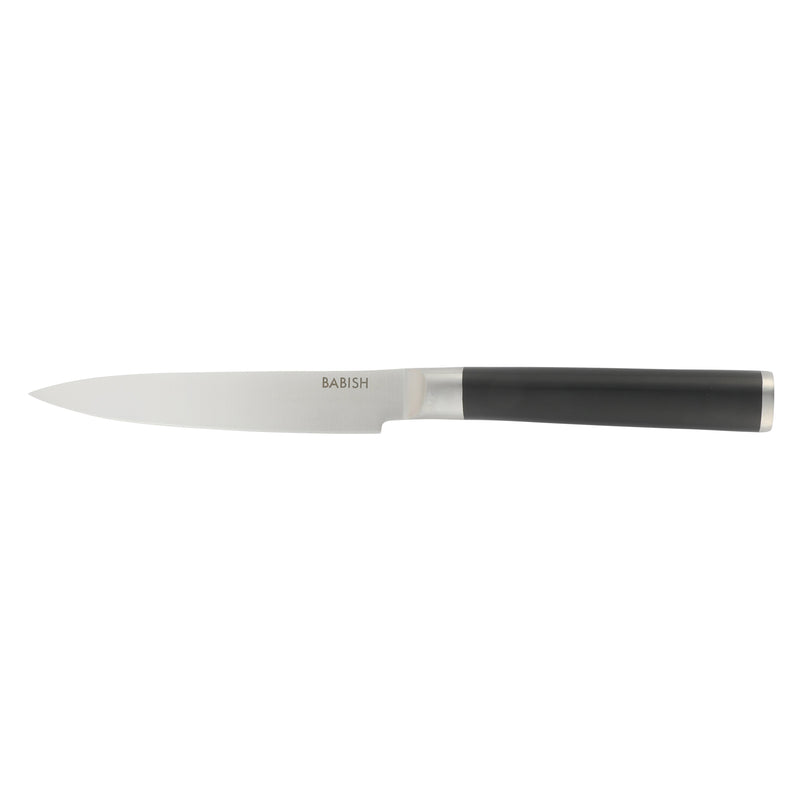 Babish 5" German Steel Utility Knife - Stainless Steel - Gift Box w/ Remailer