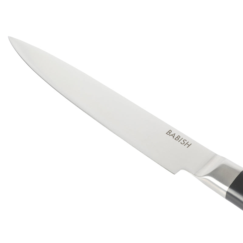 Babish 8" German Steel Carving Knife - Stainless Steel - Gift Box w/ Remailer