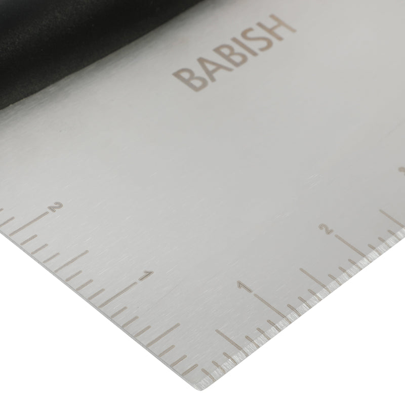 Babish 6" x 3" Bench Scraper - Stainless Steel - Gift Box w/ Remailer