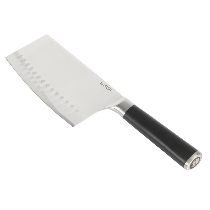 Babish 6.5" German Steel Cleaver - Stainless Steel - Gift Box w/ Remailer