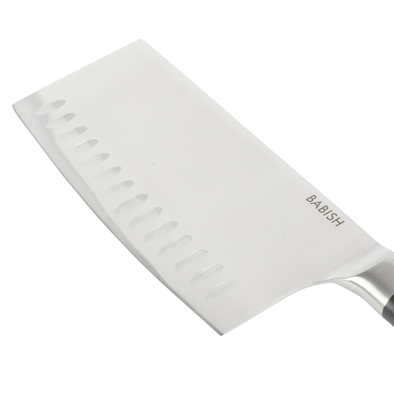 Babish 6.5" German Steel Cleaver - Stainless Steel - Gift Box w/ Remailer