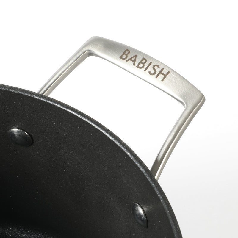 Babish 10pc Hard Anodized Aluminum Cookware Set - Nonstick Interior - Gift Box w/ Remailer