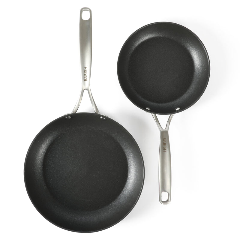 Babish 10pc Hard Anodized Aluminum Cookware Set - Nonstick Interior - Gift Box w/ Remailer
