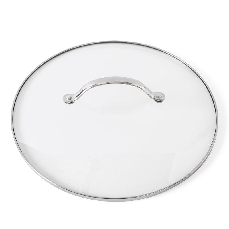 Martha Stewart Everyday Haverhill 12 qt Enamel on Steel Stock Pot w/ Lid - Linen - Enamel Exterior - Stainless Steel Handle - Color Label