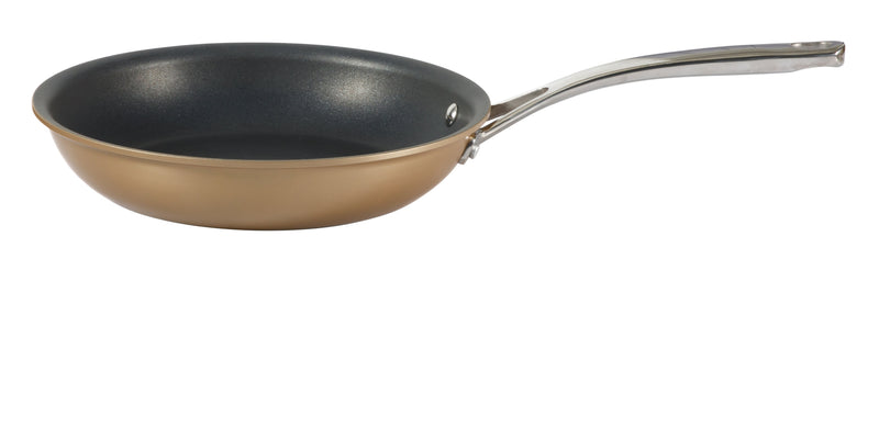 Martha Stewart Rittenhouse 12pc Hard Anodized Aluminum Cookware Set w/ Glass Lids - Bronze - Non-Stick Interior - Stainless Steel Induction Base - Cast Handle - Gift Box w/ Remailer