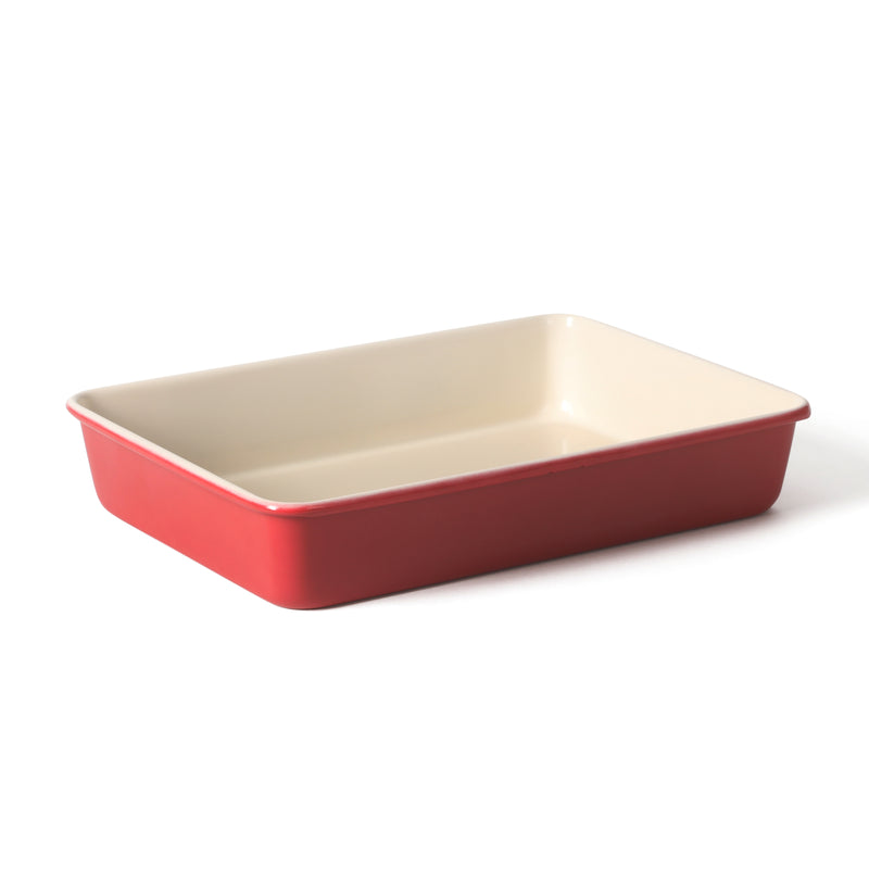 Martha Stewart Gallen 13" x 9" Non-Stick Carbon Steel Baking Pan - Color Sleeve (Holiday Package)