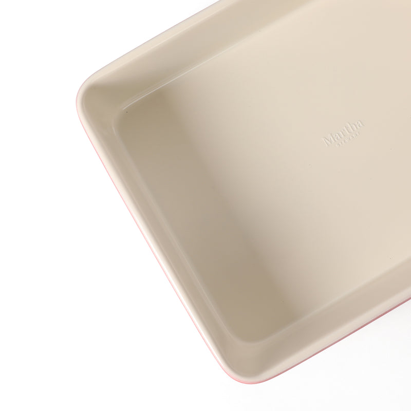 Martha Stewart Gallen 13" x 9" Non-Stick Carbon Steel Baking Pan - Color Sleeve (Holiday Package)