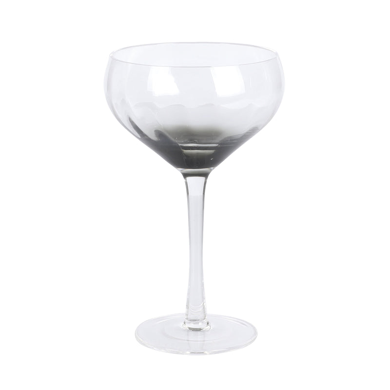 Sur la Table Cambron 12.2oz Coupe Stemmed Glass - Smoke Black - Handmade - O/S