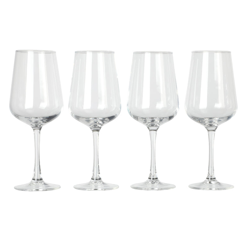 Gibson Home Belinni 4pc 15.4 oz White Wine Stemware Set - Clear - Glass - Open Window GBX
