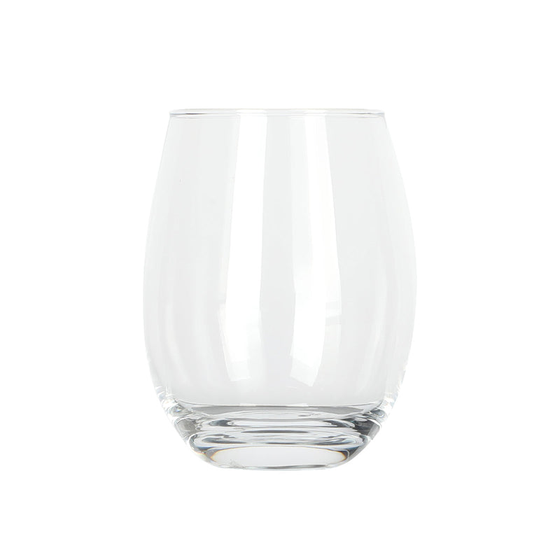 Gibson Home Belinni 4pc 18oz Stemless Wine Glass Set - Clear - Open Window Gift Box