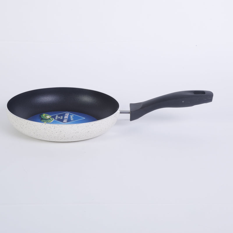 Oster Clairborne 8" Aluminum Frying Pan - Linen - Nonstick - Hammered Exterior - Bakelite Handle - Color Label
