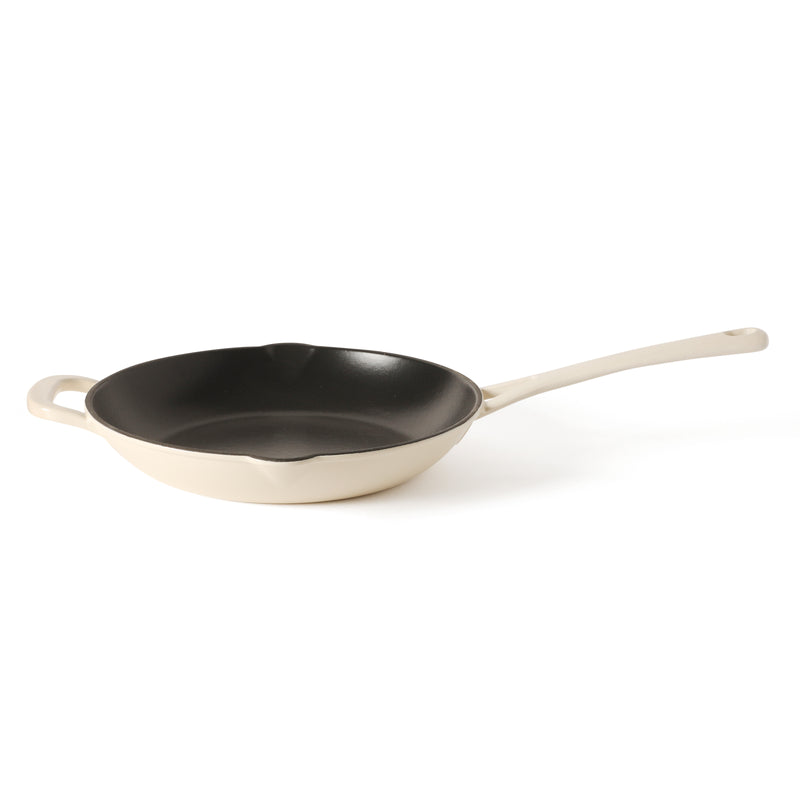 Martha Stewart Gatwick 12" Enameled Cast Iron Skillet - Gray Interior - Round - Color Sleeve w/ RM