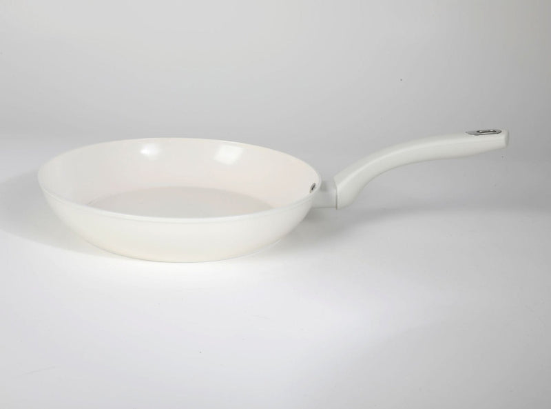 Martha Stewart Rexford 9.5" Forged Aluminum Frying Pan - Ceramic Nonstick Interior - Induction Base - Soft Touch Handle - Color Label