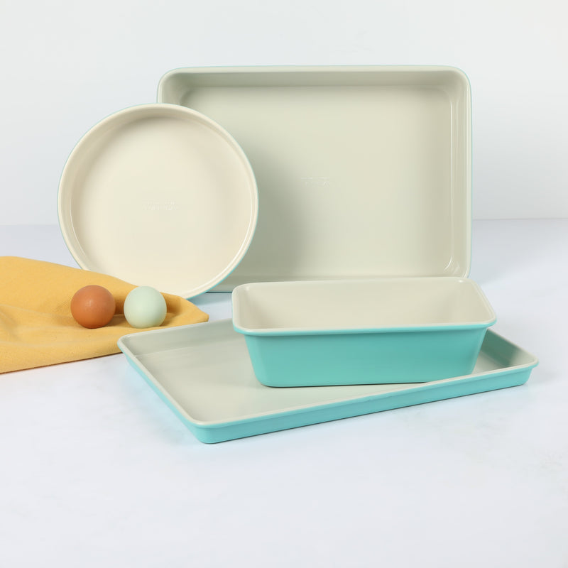 Martha Stewart Everyday Color Bake 4pc Carbon Steel Bakeware Set -Gift Box