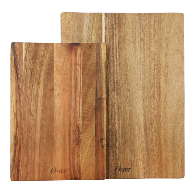 Oster Thornwood 2pc Cutting Board Set - Acacia Wood - Color Label