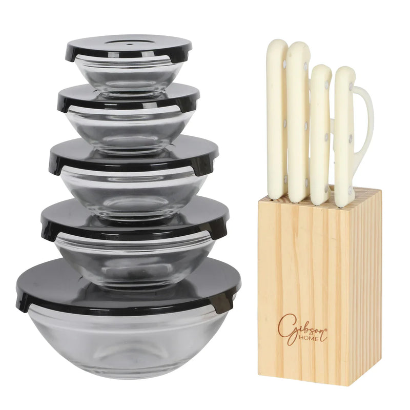 Gibson Home Culinary Basics 74pc Kitchen Combo Set - Gift Box w/ Remailer