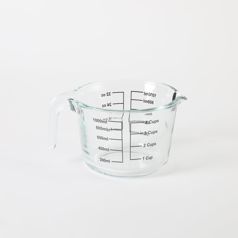 Oster Coolidge Glass 4 Cups Measuring Cup w/ PP Lid - Color Sleeve