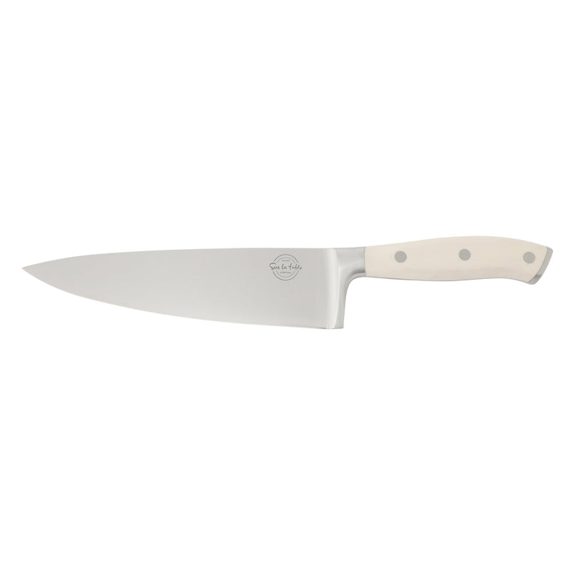 Sur la Table Kitchen Essentials Tasting Kitchen 8" Chef Knife - German Steel Blade - Color Plastic Handle - SS - O/S - Clam Pack