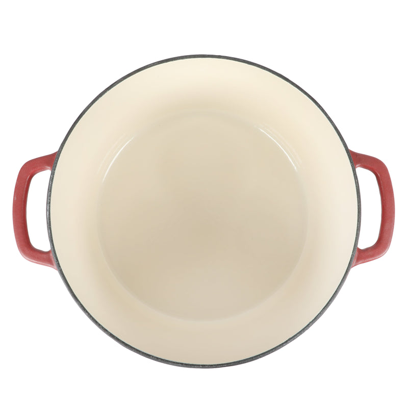 Sur la Table Millau 5.5qt Enamel Cast Iron Dutch Oven W/Lid - Off White Int - Rose Gold Knob - Round - GBX