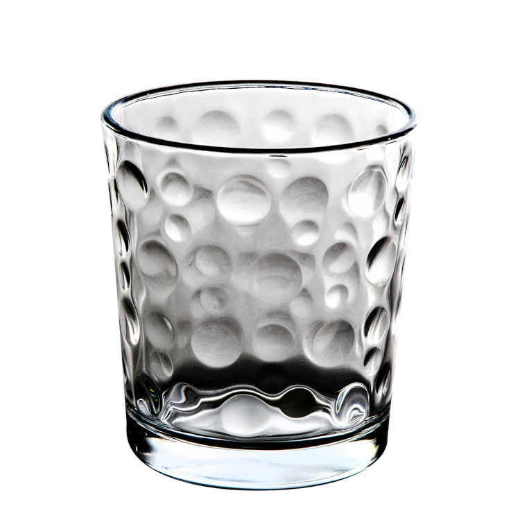 Gibson Home Great Foundations 4pc 13.5 oz DOF Set - Clear - Embossed Glass - Open Window GBX