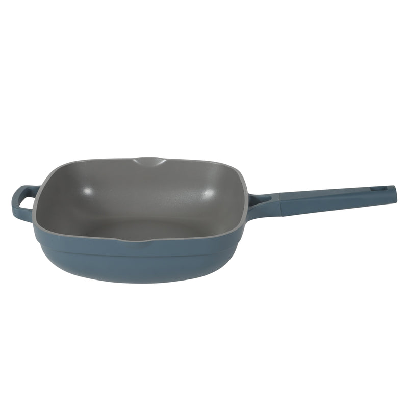 Crock-Pot Northvale 5.3qt Cast Aluminum Sauté Pan w/ Steamer & Lid - Square - Nonstick Ceramic Int - Induction - Soft Touch Handle - GBX