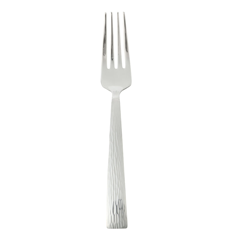 Gibson Home Cowper 20pc Flatware Set - Silver - Polished Hammered - Stainless Steel - Open Window Gift Box