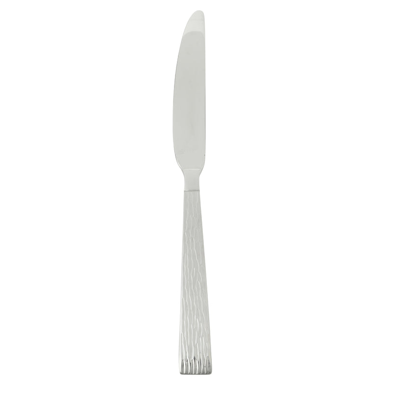 Gibson Home Cowper 20pc Flatware Set - Silver - Polished Hammered - Stainless Steel - Open Window Gift Box