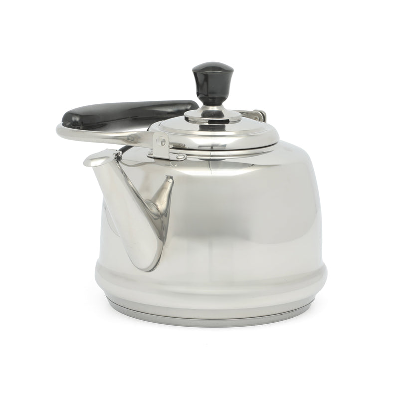 Martha Stewart Kingstree 1.9qt Stainless Steel Whistling Teakettle w/ Lid - Electrolysis Interior & Exterior - Bakelite Handle - Gift Box