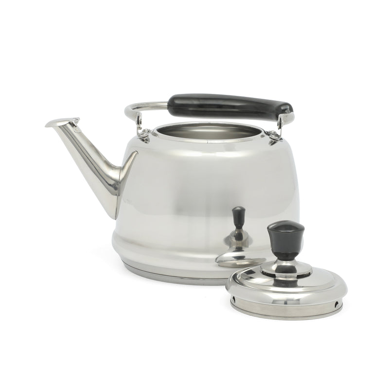 Martha Stewart Kingstree 1.9qt Stainless Steel Whistling Teakettle w/ Lid - Electrolysis Interior & Exterior - Bakelite Handle - Gift Box