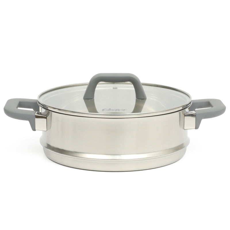 Oster Beauford 9 pc Stainless Steel Cookware Set - Soft Touch Handle - Gift Box
