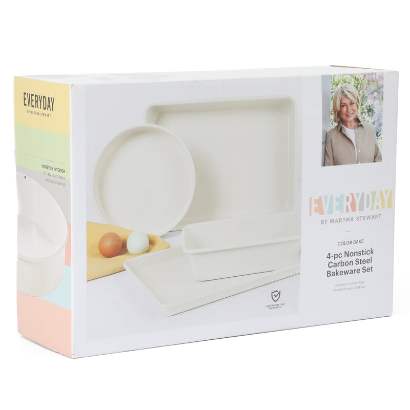 Martha Stewart Everyday Color Bake 4pc Carbon Steel Bakeware Set -Gift Box