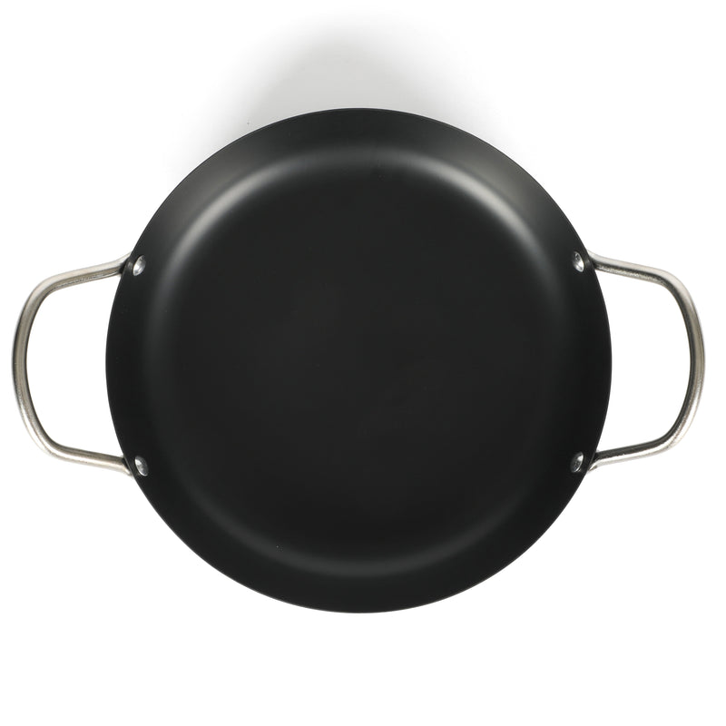 Oster Smithfire 11" Non-Stick Steel Paella Pan - Matte Black - Color Label