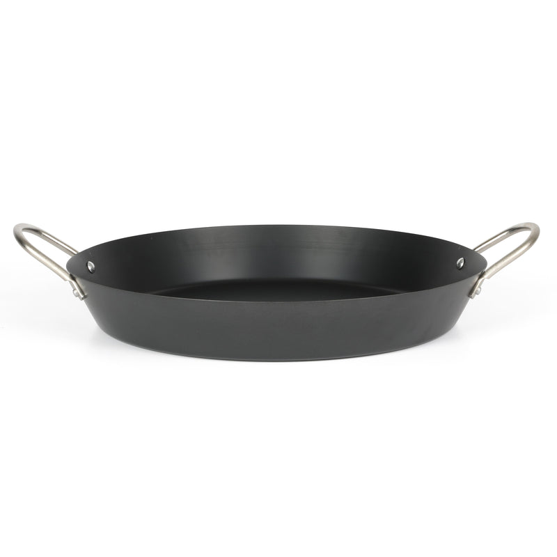 Oster Smithfire 16" Non-Stick Steel Paella Pan - Matte Black - Color Label