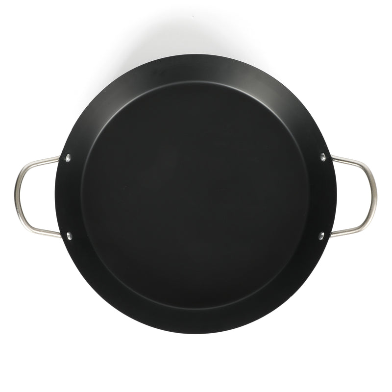 Oster Smithfire 16" Non-Stick Steel Paella Pan - Matte Black - Color Label
