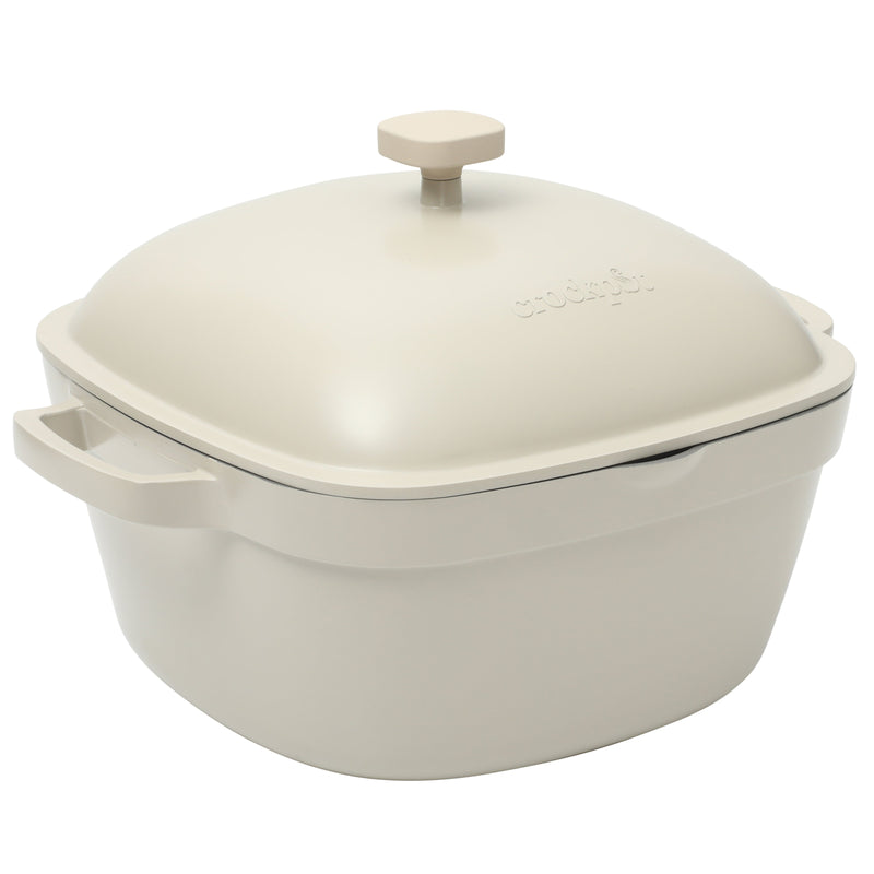 Crock-Pot Northvale 5.2qt Cast Aluminum Dutch Oven w/ Lid - Square - Nonstick Ceramic Interior - Induction - Gift Box w/ Remailer