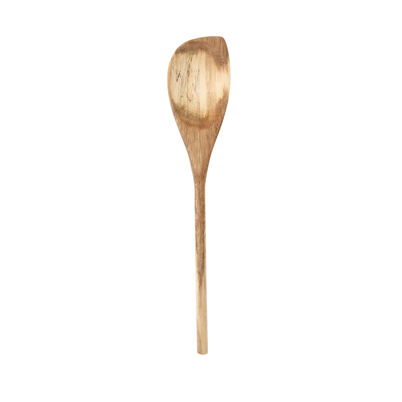 Gibson Home 12" Acacia Wood Corner Spoon - PDQ w/ Color Label