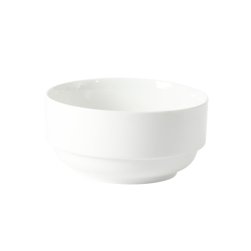 Gibson Home Snowscape 12pc Stackable Dinnerware Set - White - Fine Ceramic - Gift Box