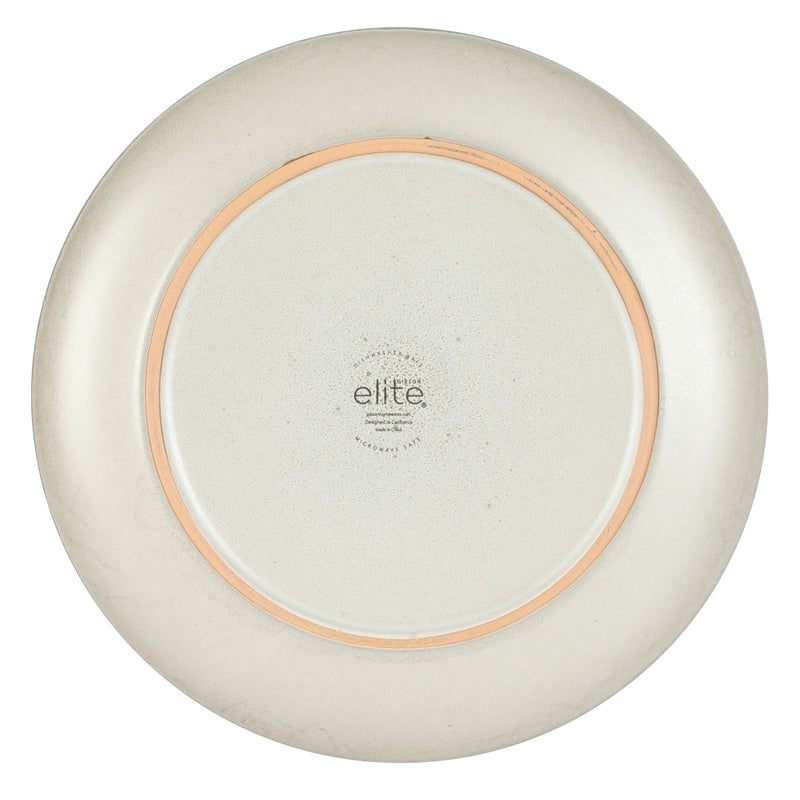 Gibson Elite Beckett 16 pc Double Bowl Reactive Glaze Stoneware Dinnerware Set - Factory Remailer
