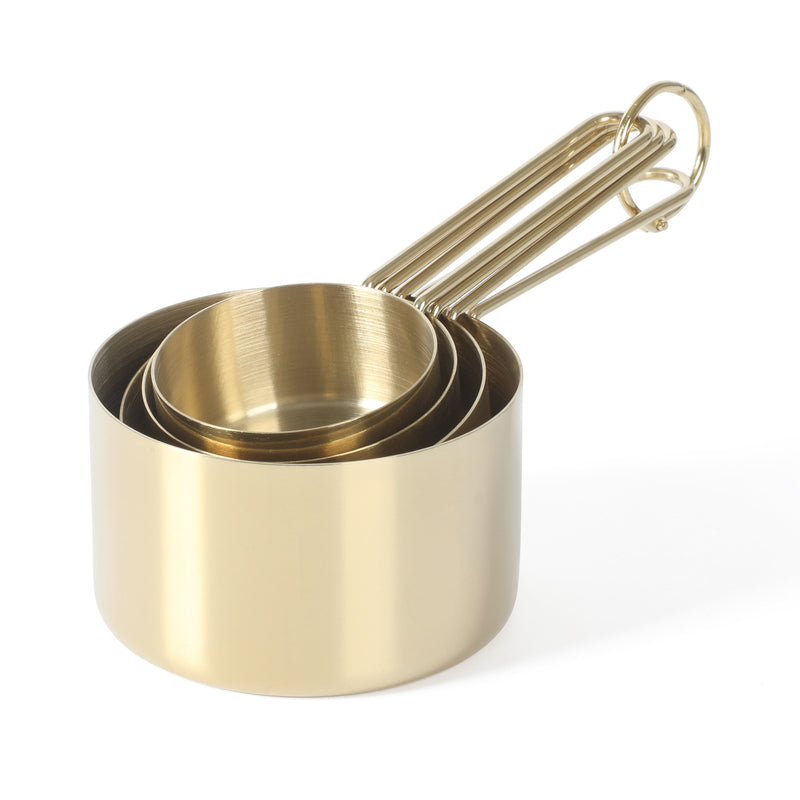 Martha Stewart Richburn Gold 4pc Stainless Steel Measuring Cups - Tie Card