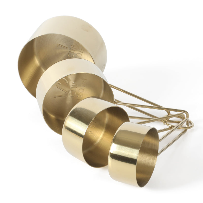 Martha Stewart Richburn Gold 4pc Stainless Steel Measuring Cups - Tie Card