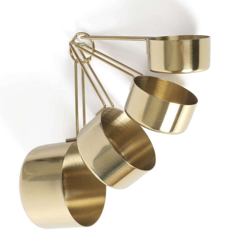 Martha Stewart Richburn Gold 4pc Stainless Steel Measuring Cups - Tie Card