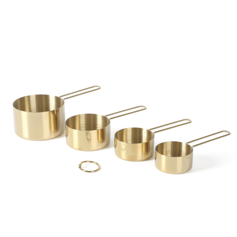 Martha Stewart Richburn Gold 4pc Stainless Steel Measuring Cups - Tie Card
