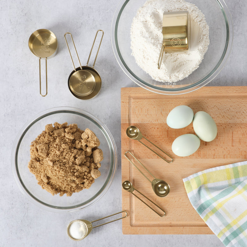 Martha Stewart Richburn Gold 4pc Stainless Steel Measuring Spoons - Tie Card
