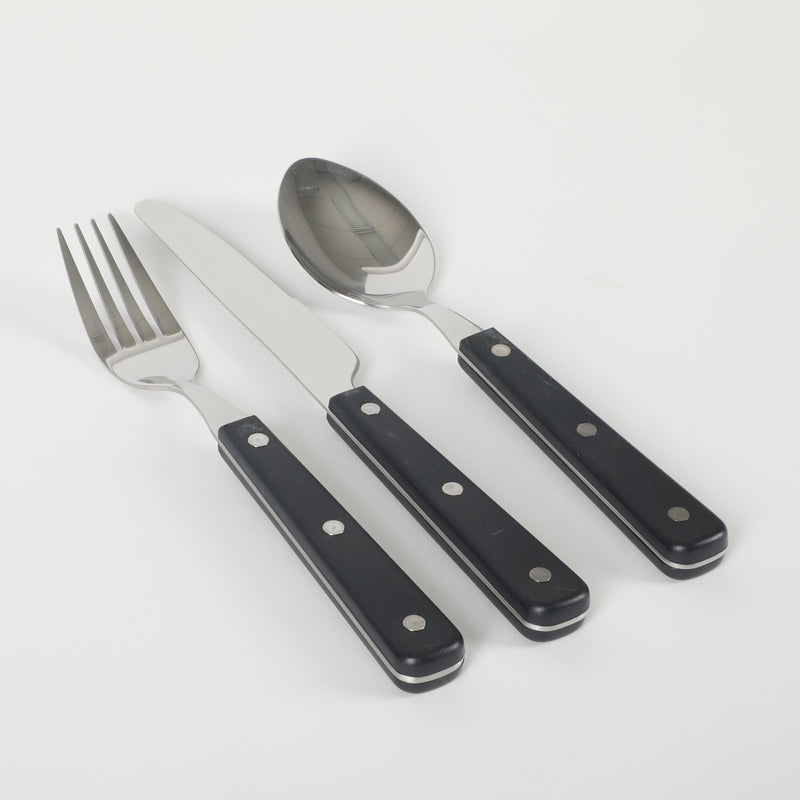 Martha Stewart Everyday Mosby 12pc Flatware Set w/ Bamboo Caddy - ABS Handle - SS - PET Box