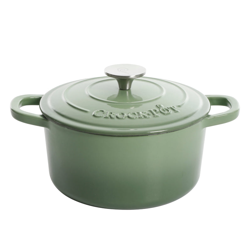 Crock-Pot Artisan 3qt Enamel Cast Iron Dutch Oven w/ Lid- Round - Color Sleeve w/ Remailer