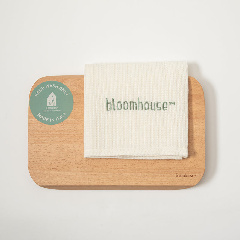 Bloomhouse Lake Como 12" Oil Coated Beech Wood Cutting Board - Color Sleeve w/ Remailer