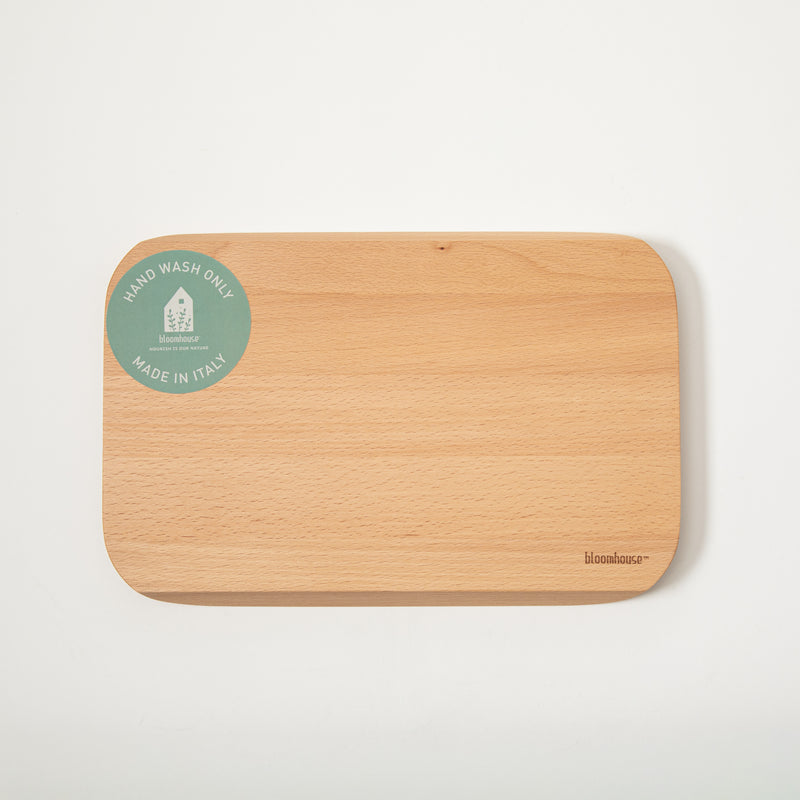 Bloomhouse Lake Como 12" Oil Coated Beech Wood Cutting Board - Color Sleeve w/ Remailer