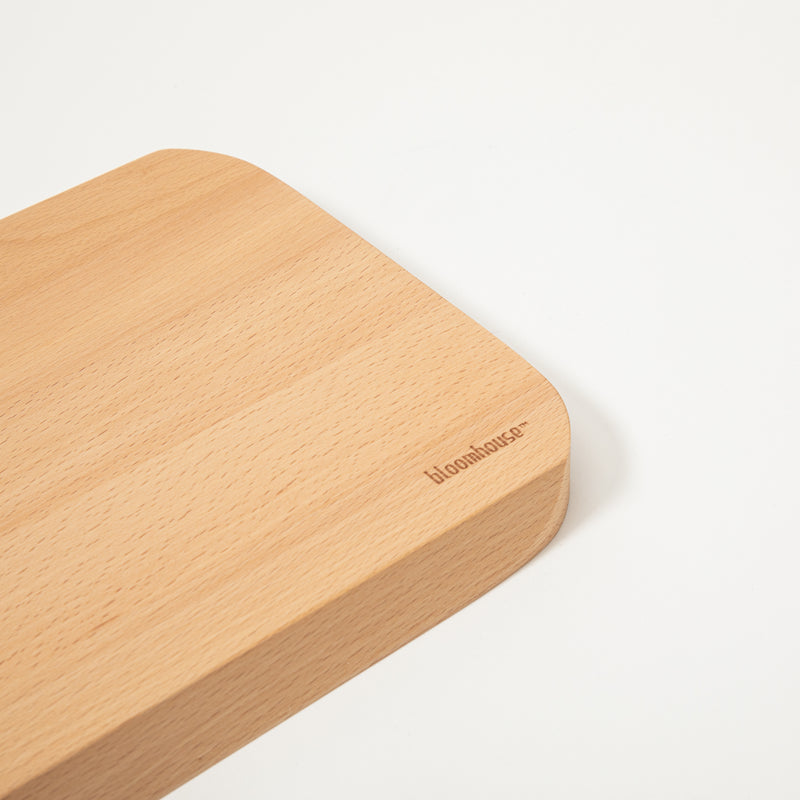 Bloomhouse Lake Como 12" Oil Coated Beech Wood Cutting Board - Color Sleeve w/ Remailer