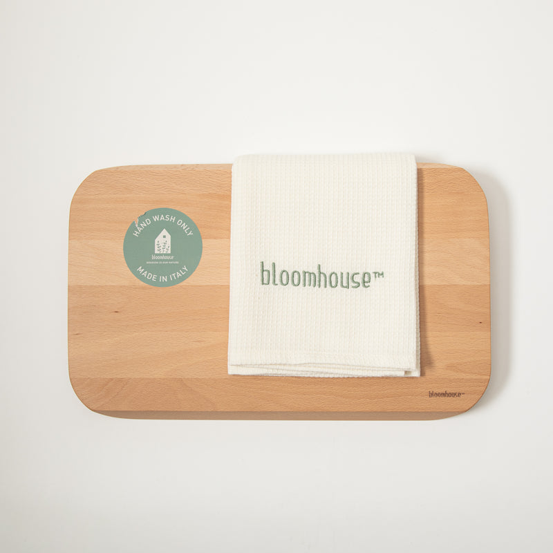 Bloomhouse Lake Como 12" Oil Coated Beech Wood Cutting Board - Color Sleeve w/ Remailer