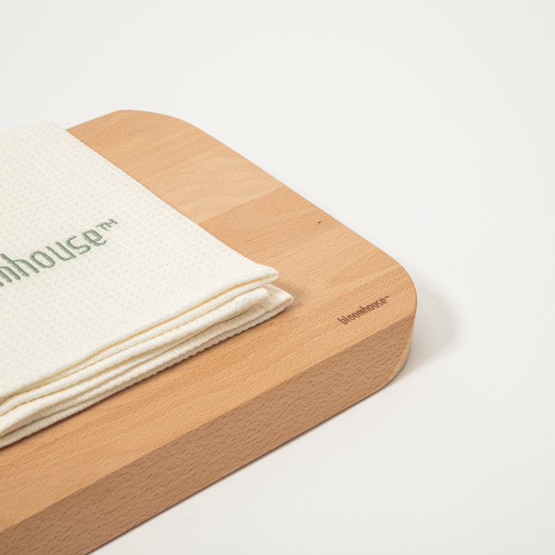 Bloomhouse Lake Como 12" Oil Coated Beech Wood Cutting Board - Color Sleeve w/ Remailer